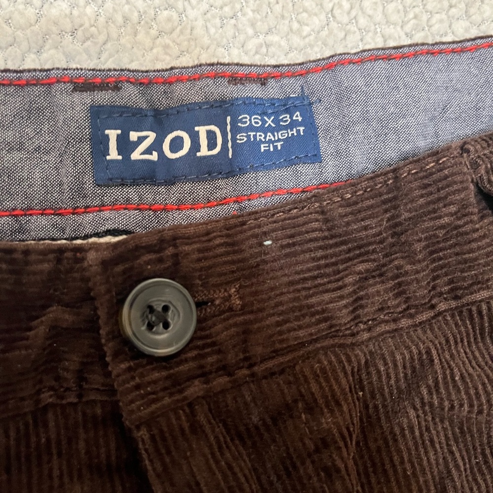 Izod Brown Corduroy Pants